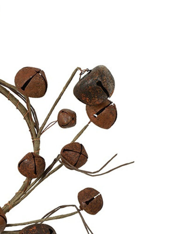 Rene Houtman Krans Jort Met Belletjes | Roest | Klein | D20 cm