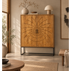 Dallie Kast 2-Deurs naturel -  H180 x B140 x D40 Cm