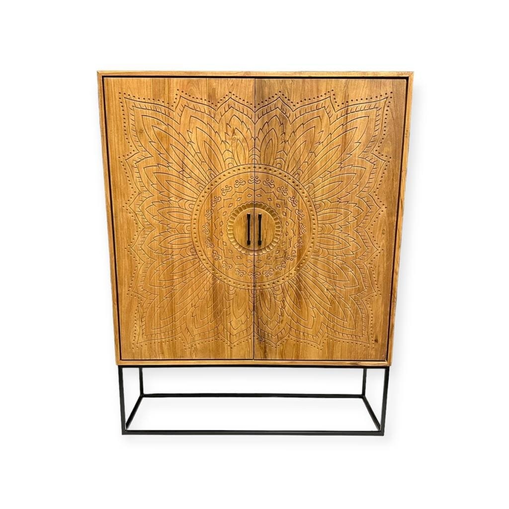 Rene Houtman Dallie Kast 2-Deurs naturel - H180 x B140 x D40 Cm