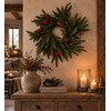 Krans Met Rode Bessen | Groen | Kerst | D61 cm