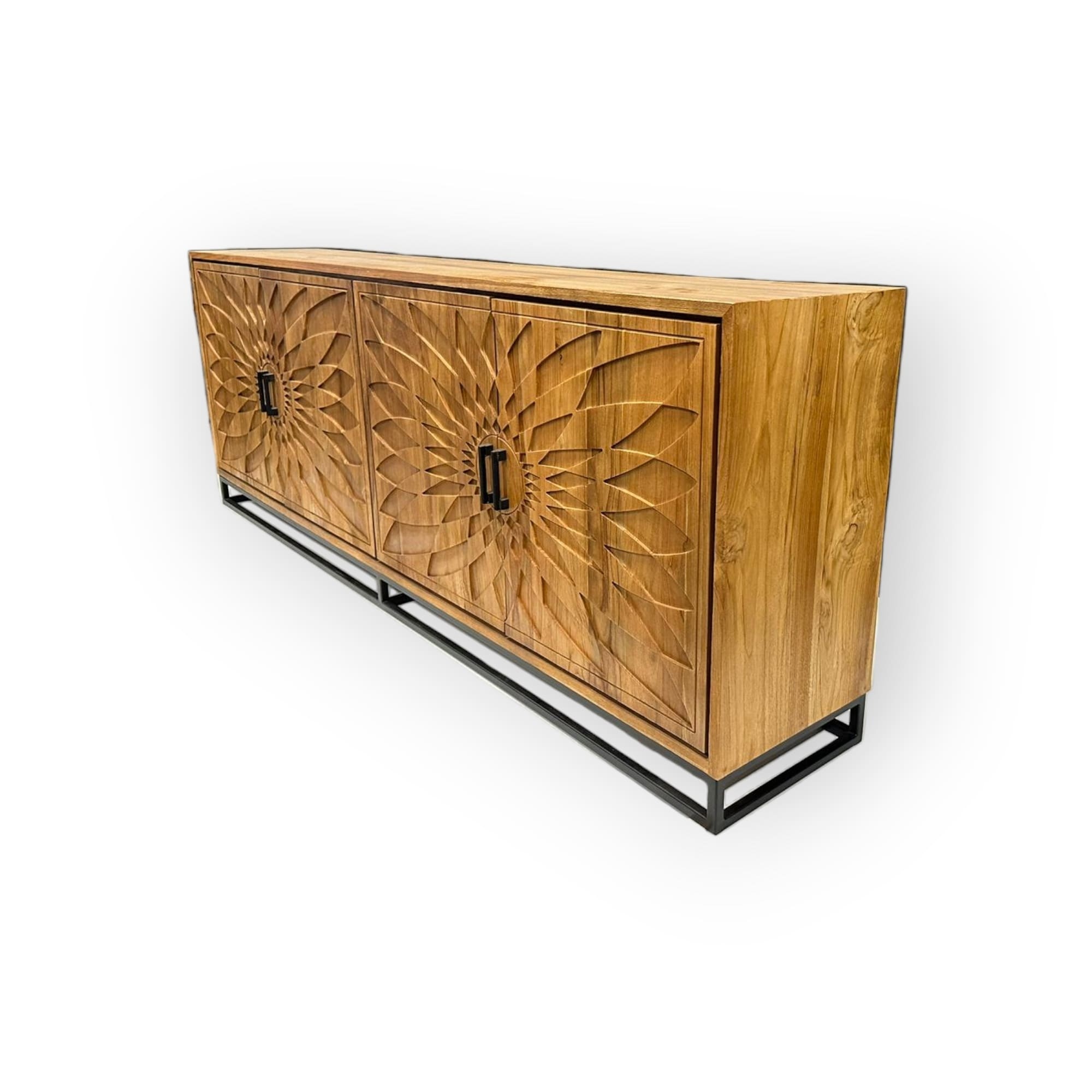Rene Houtman Dallie Natural Dressoir 4-Deurs – H80 x B220 x D40 cm