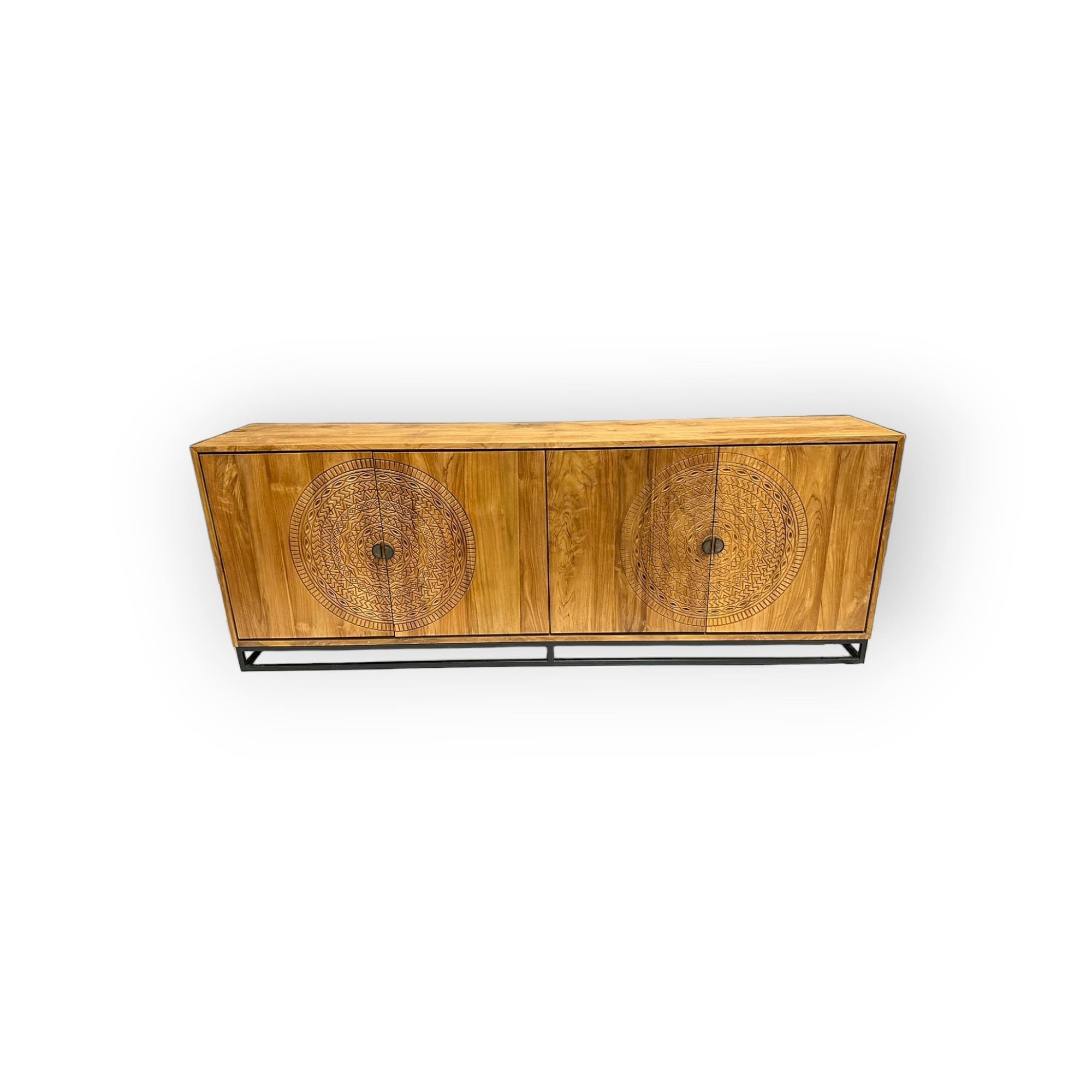 Rene Houtman Dallie Natural Dressoir 4-Deurs – H80 x B220 x D40 cm