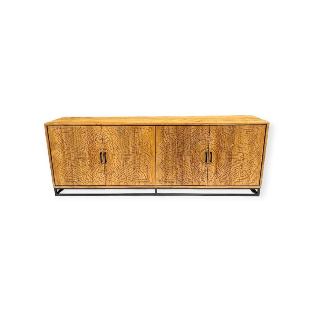 Rene Houtman Dallie Natural Dressoir 4-Deurs – H80 x B220 x D40 cm