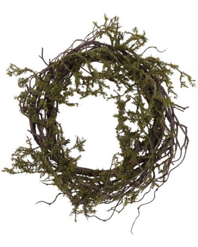 Rene Houtman Krans Frangula Sphagnum | Bruin | S | D35 cm