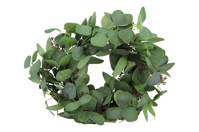 Rene Houtman Krans Eucalyptus M | Groen | D40 cm