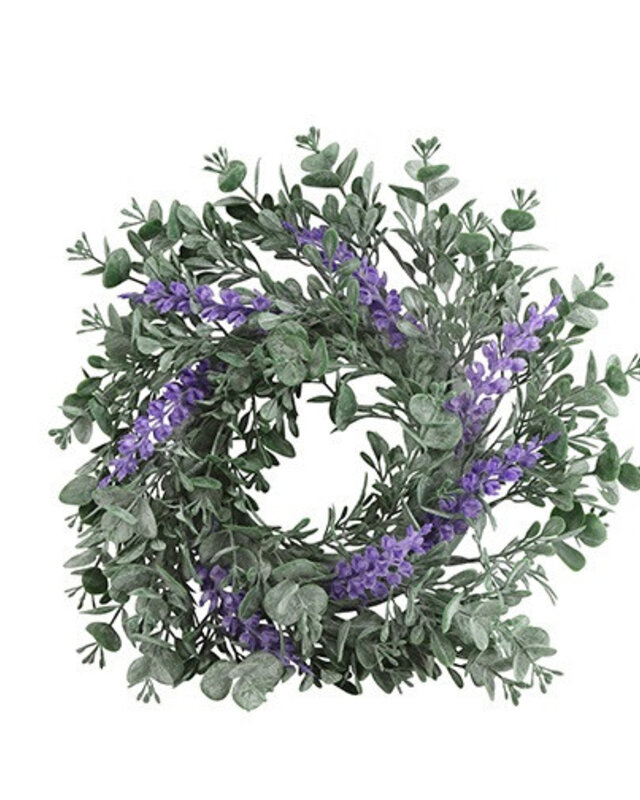 Rene Houtman Krans Met Lavendel S | Paars | D25 cm