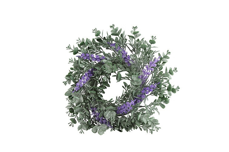 Rene Houtman Krans Met Lavendel S | Paars | D25 cm
