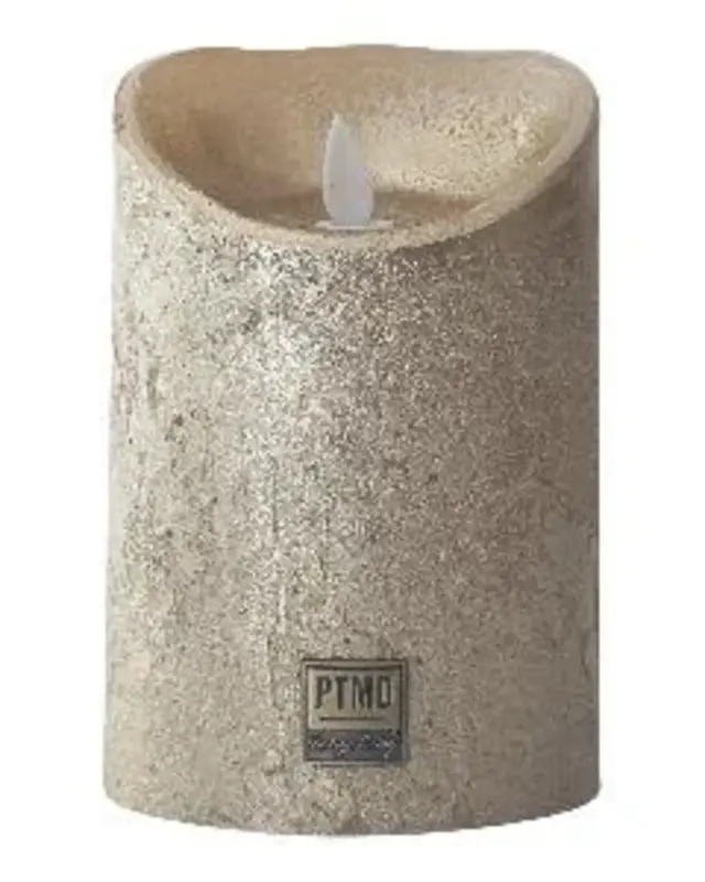 PTMD LED Lichtkaars | Set van 5 | Rustiek Goud | Beweegbare Vlam