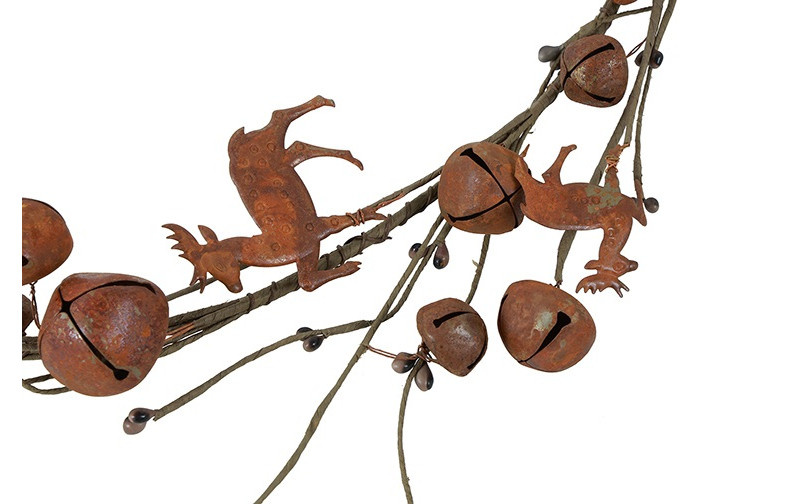 Rene Houtman Guirlande Jort Met Belletjes | Roest | L150 cm