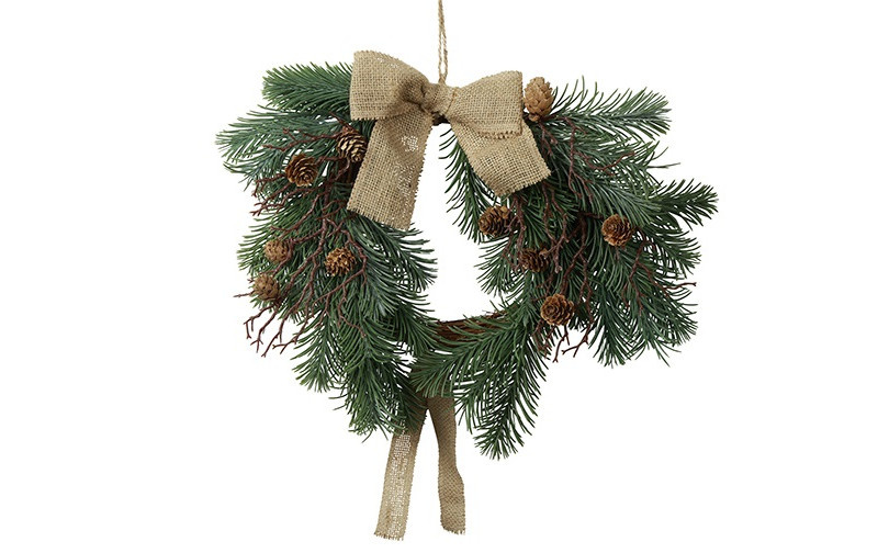 Rene Houtman Krans Picea Met Strik 1 | Groen | D35 cm