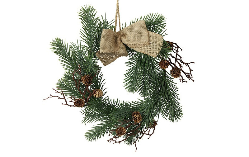 Rene Houtman Krans Picea Met Strik 2 | Groen | D35 cm