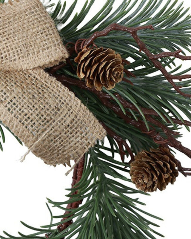 Rene Houtman Krans Picea Met Strik 2 | Groen | D35 cm