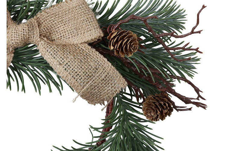 Rene Houtman Krans Picea Met Strik 2 | Groen | D35 cm