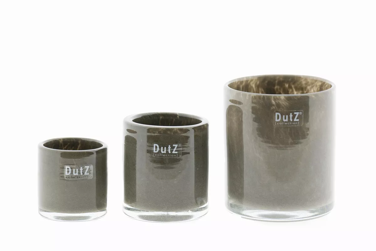 DutZ Kaarsenglas – Taupe – Verkrijgbaar in 3 maten