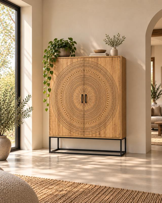 Rene Houtman Dallie Kast – Naturel – H180 x B140 x D40 cm 
