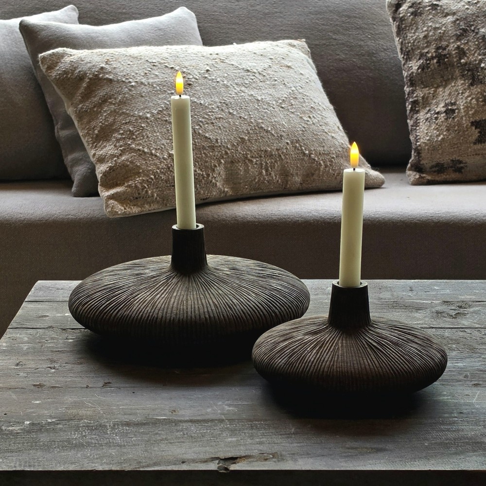 Rene Houtman Vaas Bida Dinerkaars Hout Antique Grey - 2 Maten