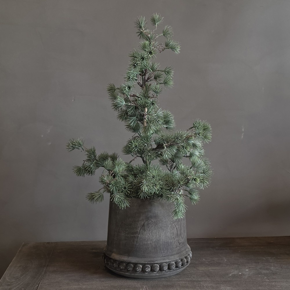 Rene Houtman Vaas/Pot Hout Ritvak Kraaltjes H20 x D25 Cm
