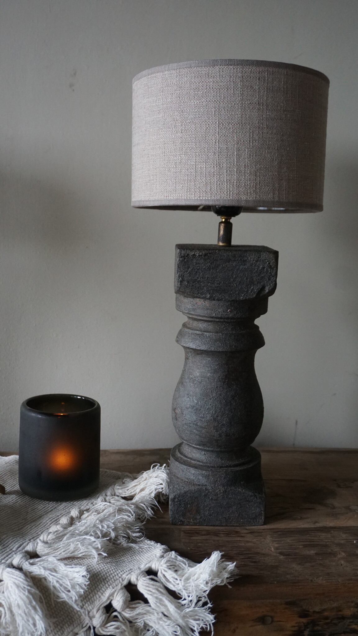 Rene Houtman Lampvoet Dark Grey – H 40 x B 10 cm