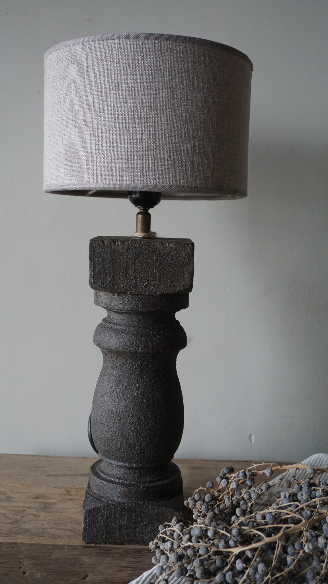 Rene Houtman Lampvoet Dark Grey – H 40 x B 10 cm