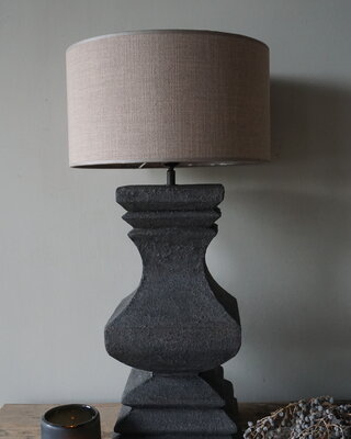 Rene Houtman Houten Lampvoet Dark Grey – H55 x B18 cm