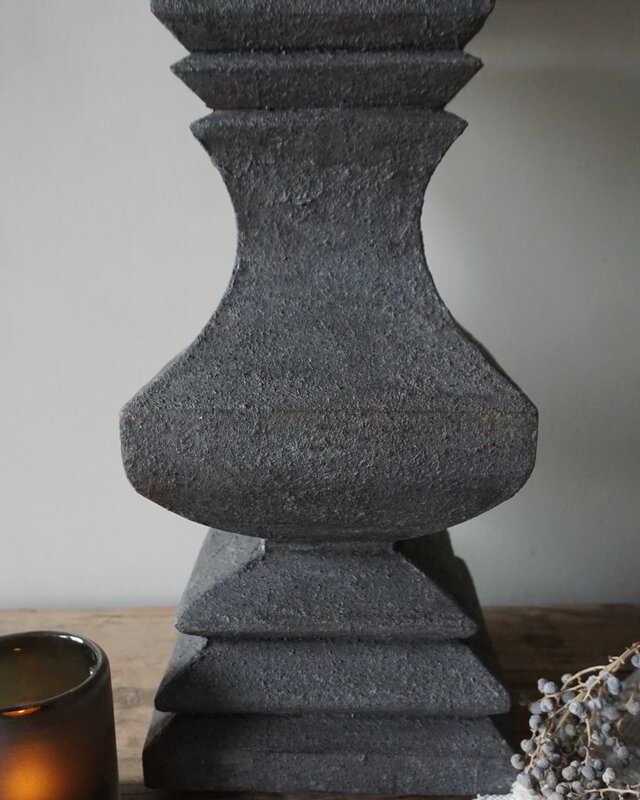 Rene Houtman Houten Lampvoet Dark Grey – H55 x B18 cm