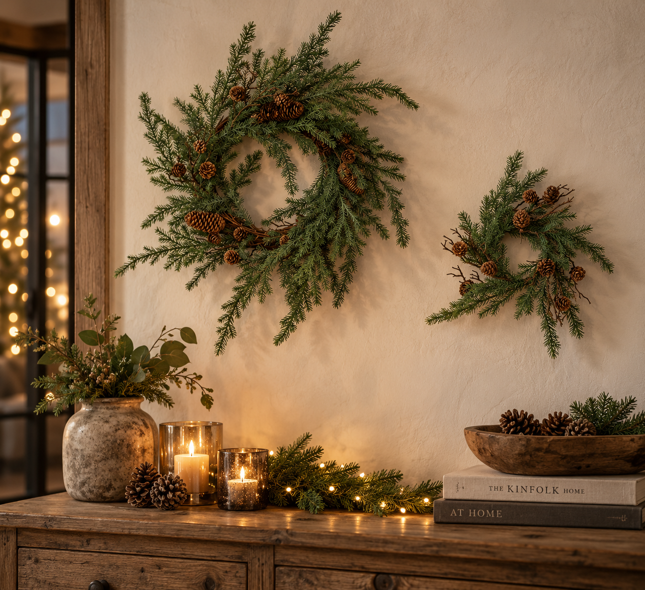 Rene Houtman Krans Met Dennenappels L | Picea Abies | D55 cm