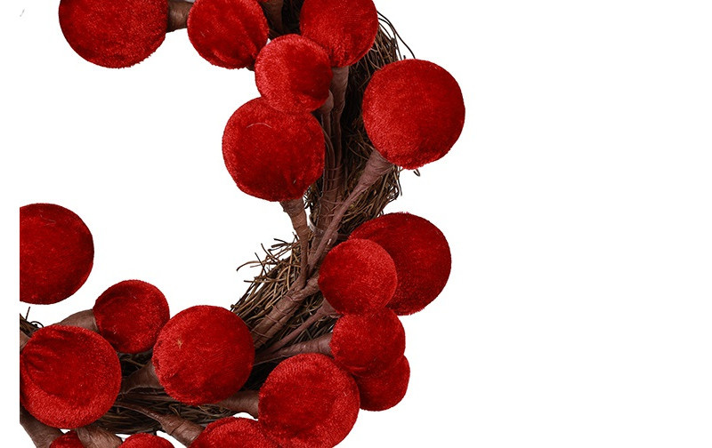 Rene Houtman Krans Christmas Balls S | Rood | D26 cm
