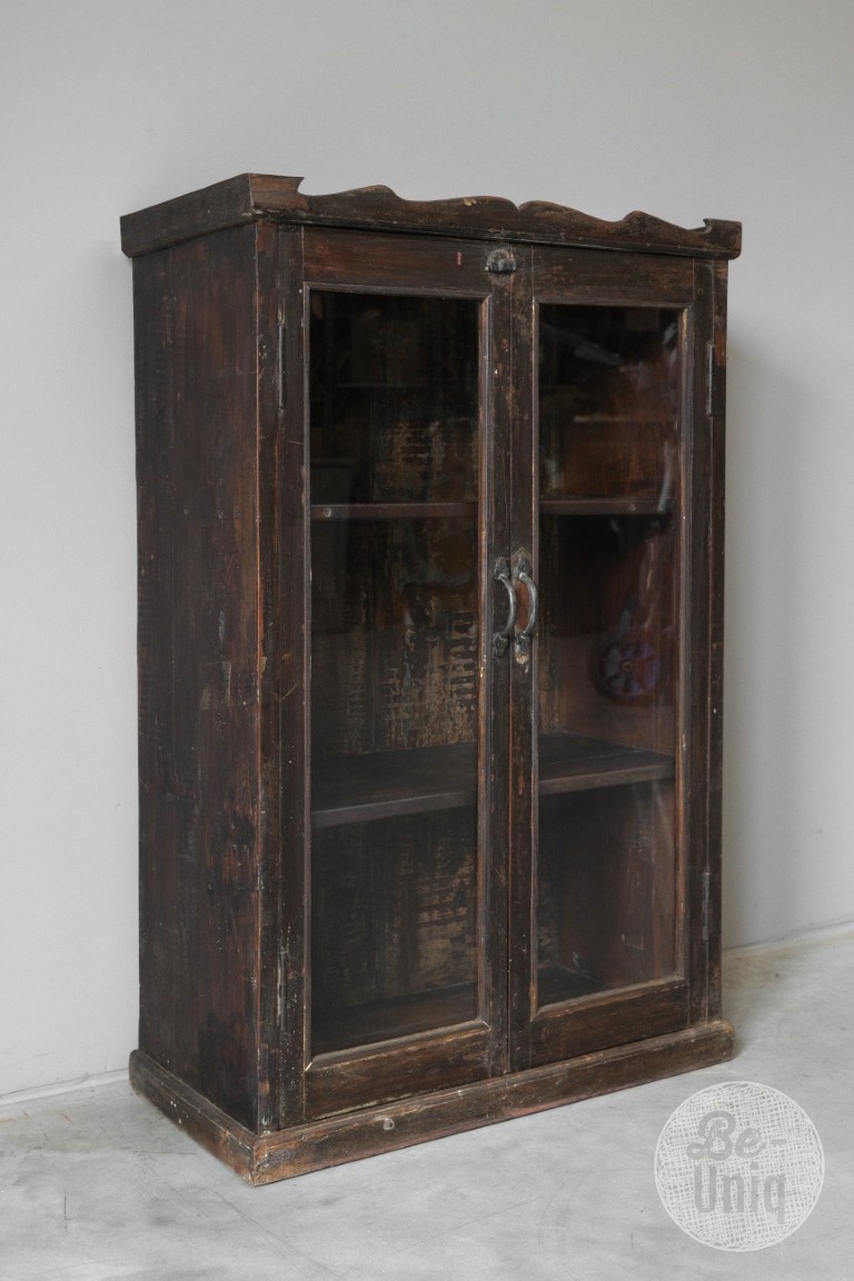 Be-Uniq Authentieke Vitrinekast | India | H100xB62xD32 cm