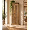 Zeno Kast 2-Deurs – Naturel – L75 x B40 x H220 cm
