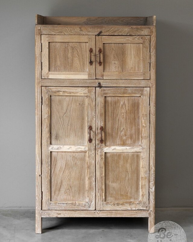 Be-Uniq Unieke Oude Kast India | H138xB37xD40 cm