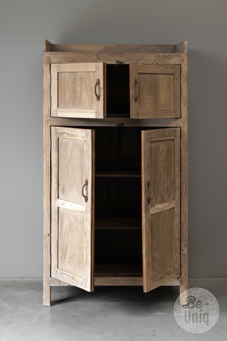 Be-Uniq Unieke Oude Kast India | H138xB37xD40 cm
