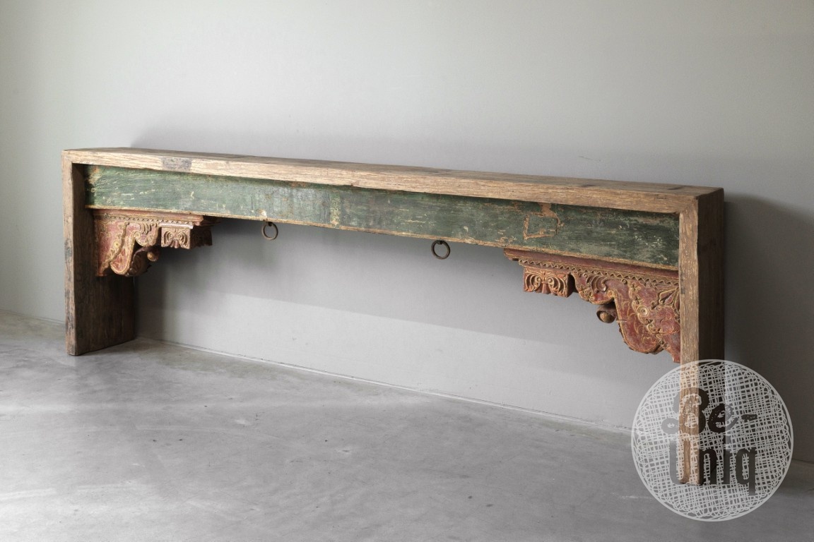 Be-Uniq Unieke Wandtafel | India | H78xB226xD30 cm