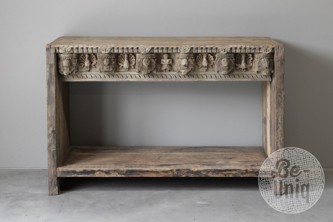 Be-Uniq Unieke Oude Wandtafel | India | H86xB127xD44 cm