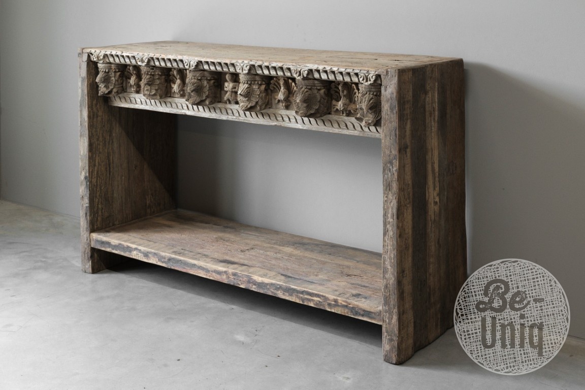 Be-Uniq Unieke Oude Wandtafel | India | H86xB127xD44 cm