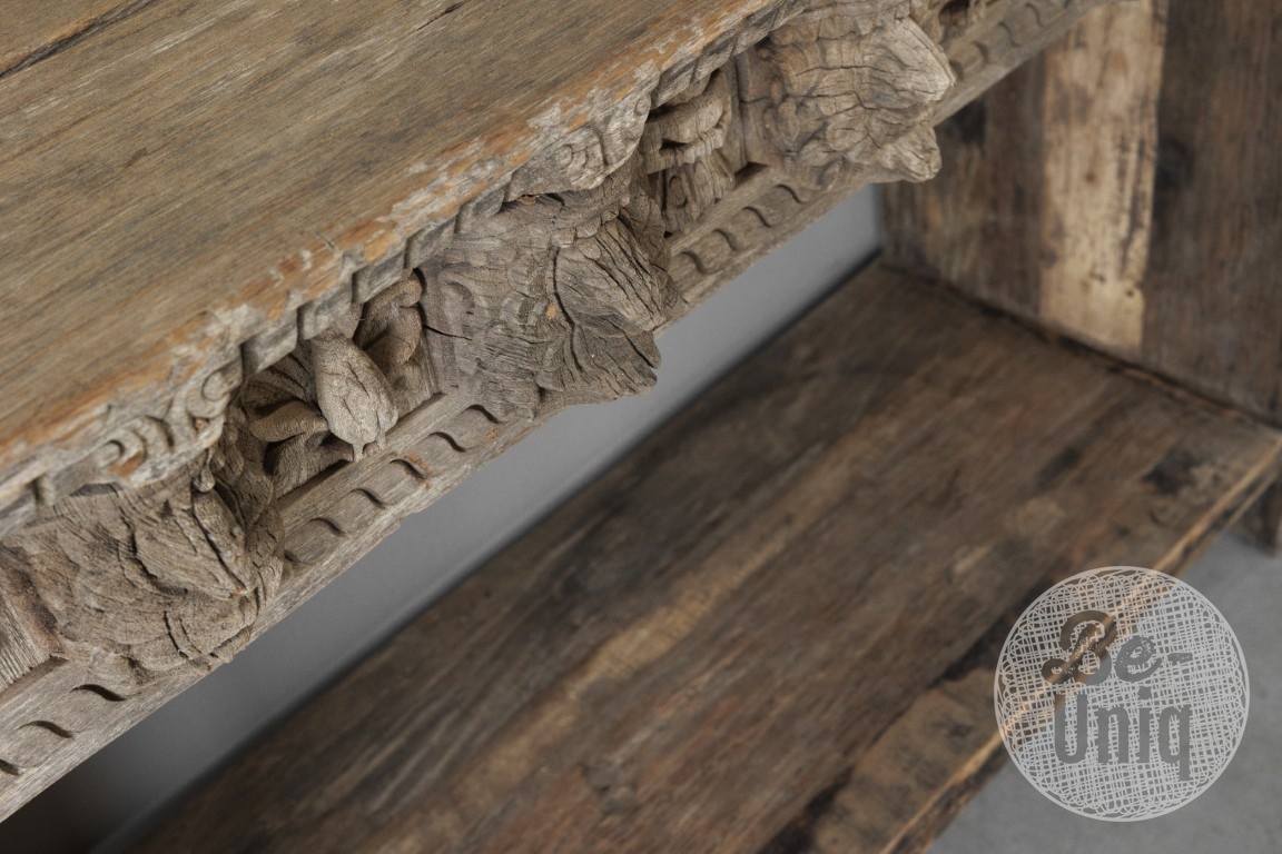 Be-Uniq Unieke Oude Wandtafel | India | H86xB127xD44 cm