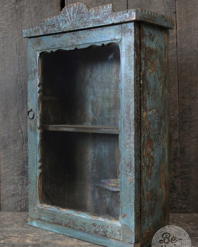 Be-Uniq Authentiek Vitrinekastje | India | H59xB40xD17 cm