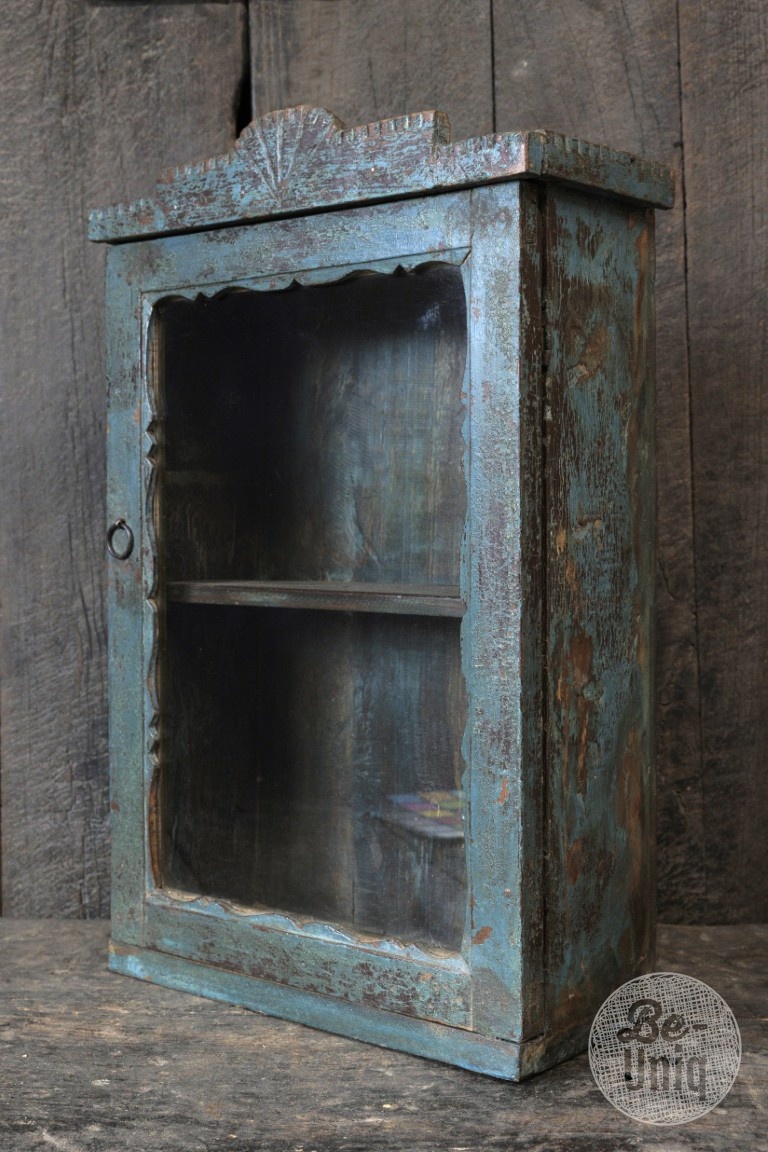 Be-Uniq Authentiek Vitrinekastje | India | H59xB40xD17 cm