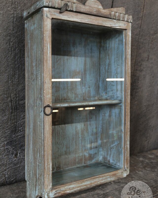 Be-Uniq Authentiek Vitrinekastje | India | H56xB31xD45 cm