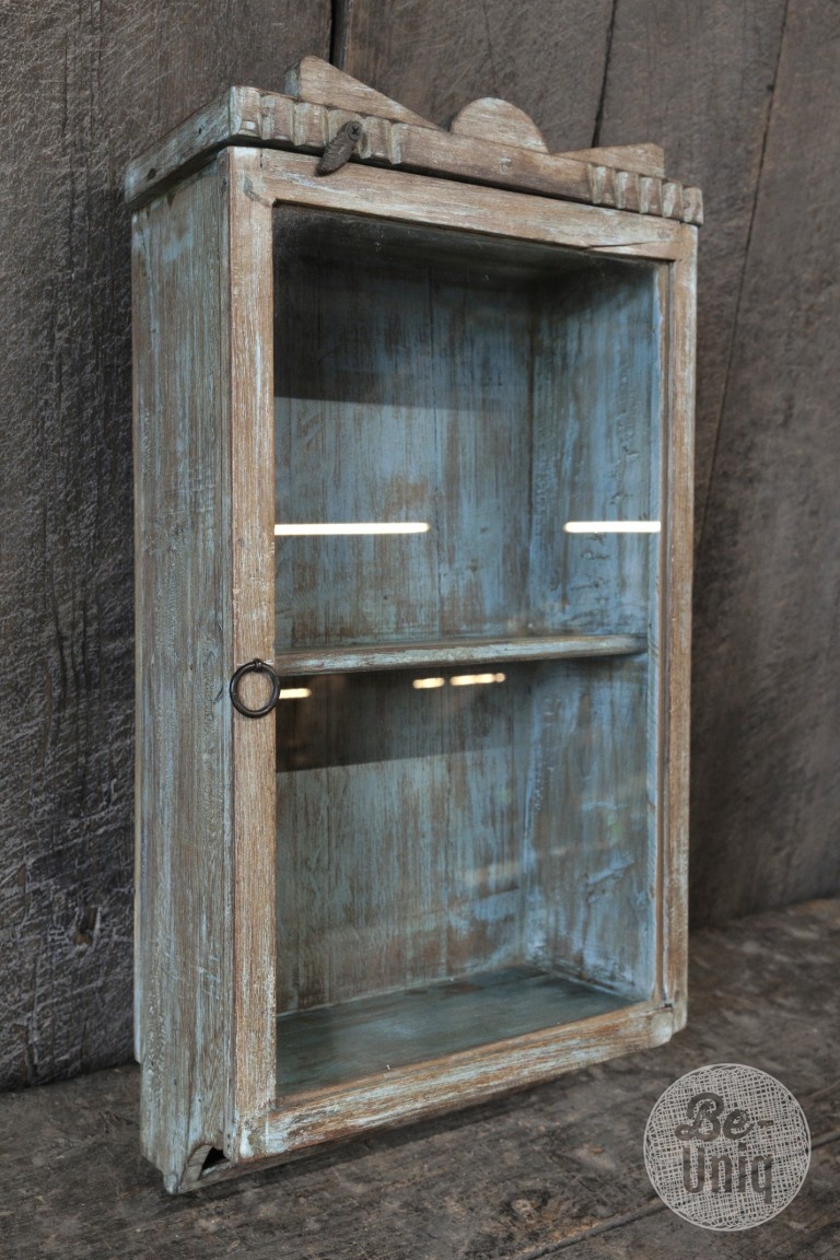 Be-Uniq Authentiek Vitrinekastje | India | H56xB31xD45 cm