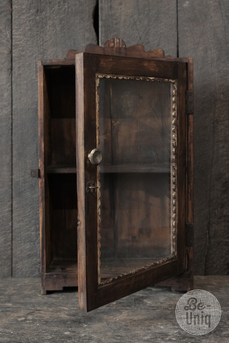 Be-Uniq Authentiek Vitrinekastje | India | H55xB35xD13 cm