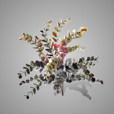 Brynxz Kunstbloem Eucalyotus | Rood | 50 cm