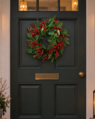 Rene Houtman Krans Ilex Met Bessen S | Rood | D50 cm