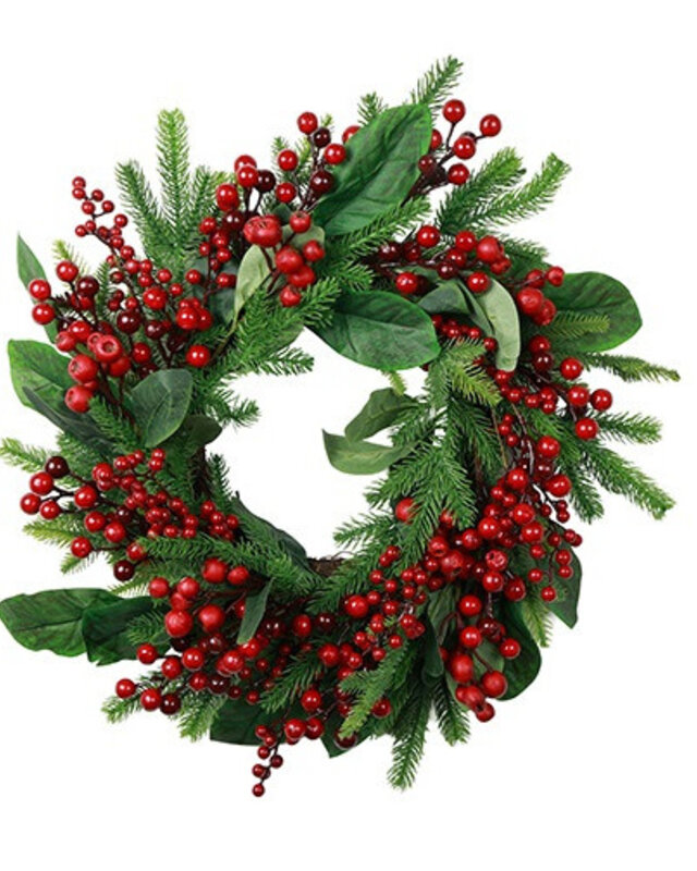 Rene Houtman Krans Ilex Met Bessen S | Rood | D50 cm