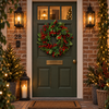 Krans Ilex Met Bessen M | Rood | D60 cm