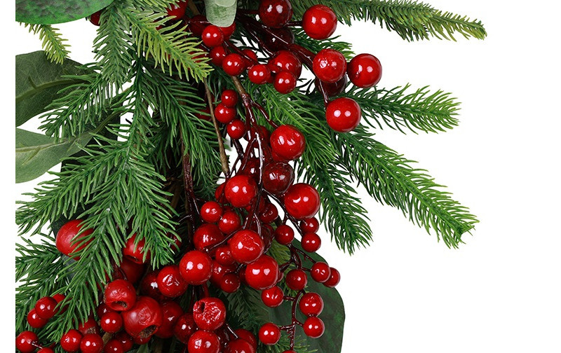 Rene Houtman Krans Ilex Met Bessen M | Rood | D60 cm
