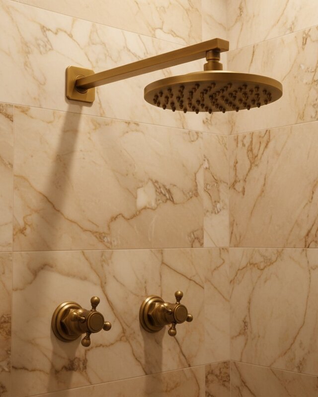 Rene Houtman Inbouw Douche - Brons