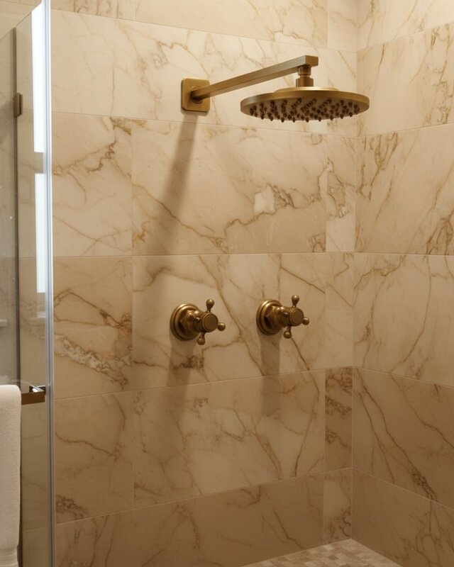Rene Houtman Inbouw Douche - Brons