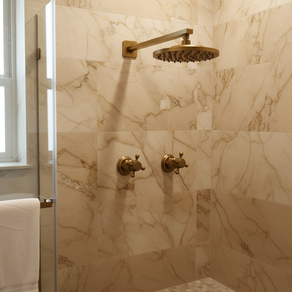 Rene Houtman Inbouw Douche - Brons