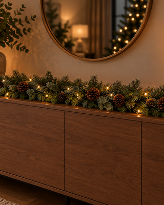 Rene Houtman LED Guirlande Abies Koreana Met Dennenappels S