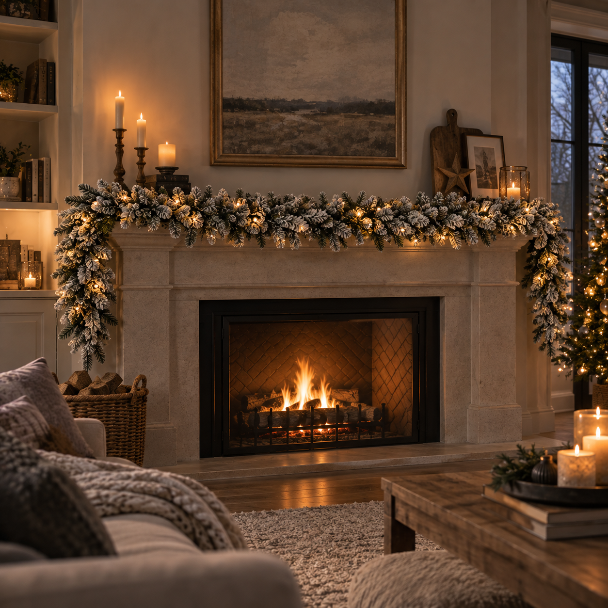 Rene Houtman LED Guirlande Abies Fraseri L | Sneeuw | L270 cm